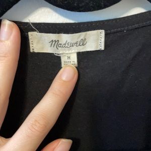 Madewell black wrap bodysuit (never worn)